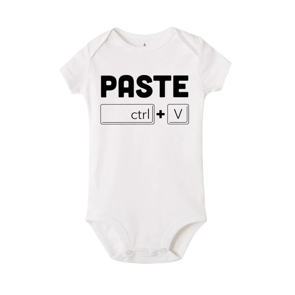 Copy Paste Twin Newborn Toddler Jumpsuit