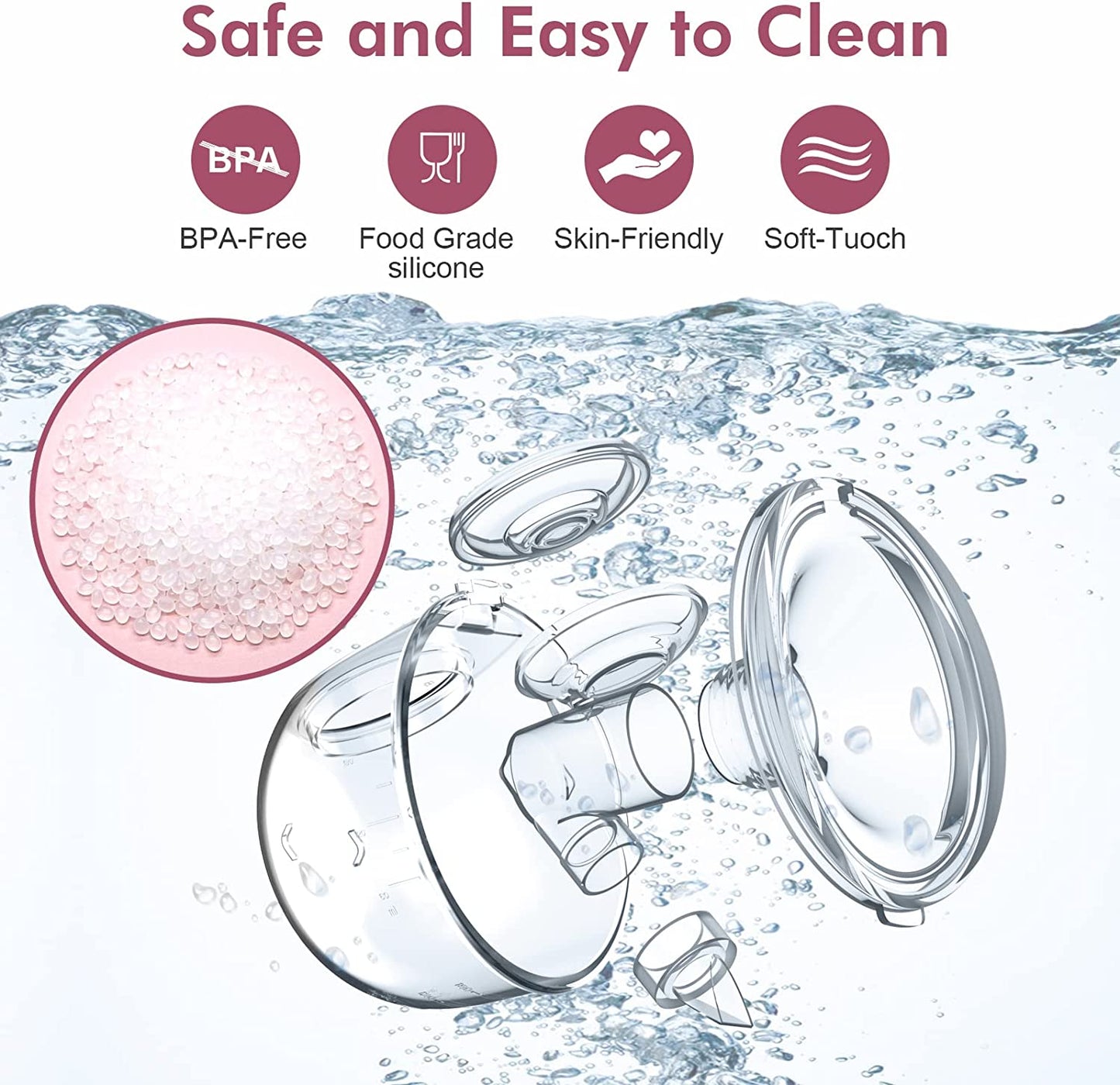 Wearable Breast Pump Hands Free of Longer Battery Life & LED Display