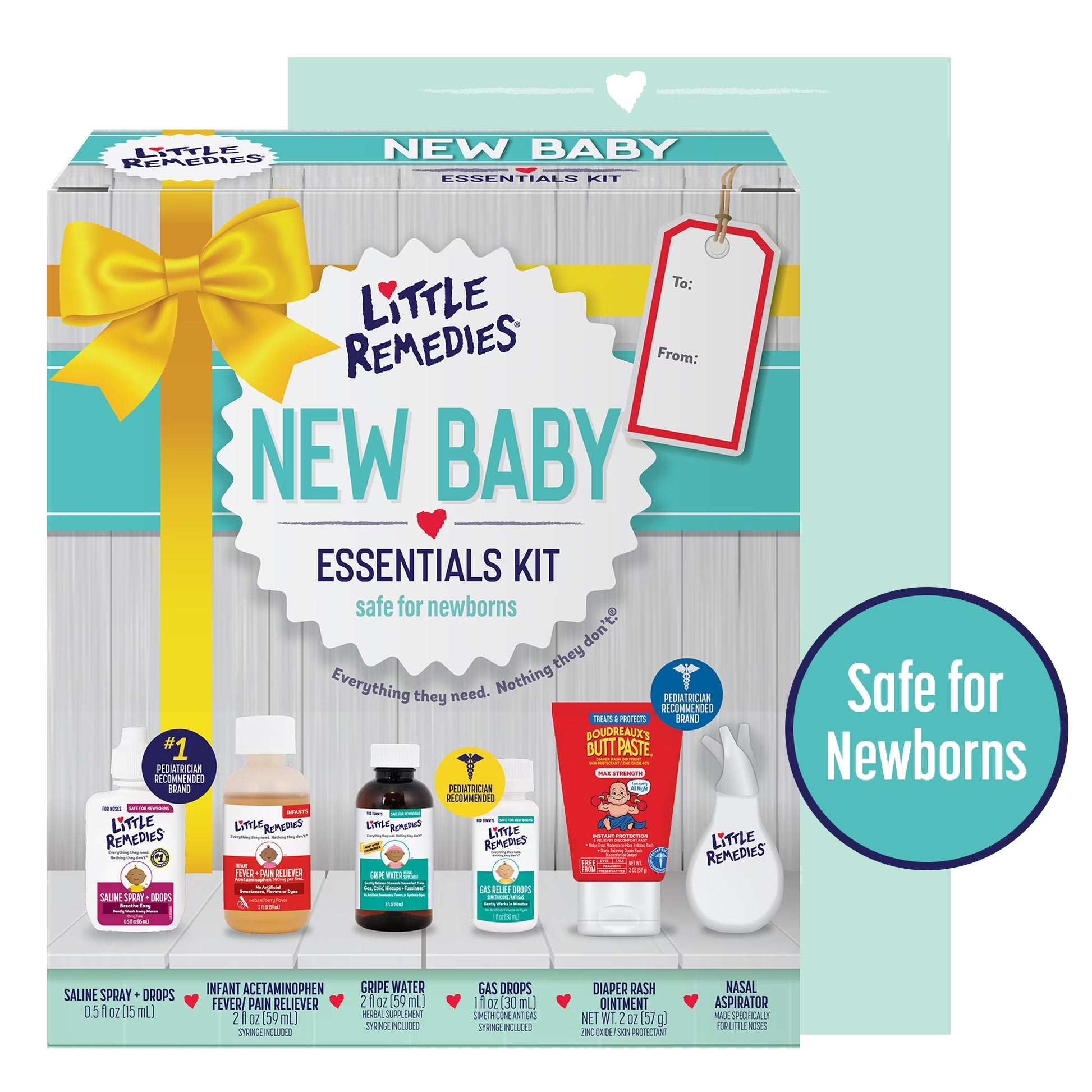 New Baby Essentials 6-Piece Kit for Infant'S Nose and Tummy Relief