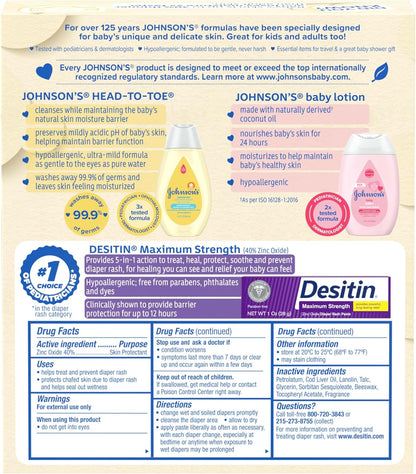 Care Essentials Gift Set, Body Lotion, & Zinc Oxide Diaper Rash Paste for Baby