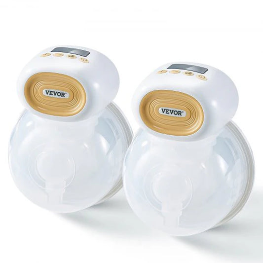 VEVOR Breast Pump, Wearable Electric Breast Pumps Hands Free, 4 Mode & 12 Levels,