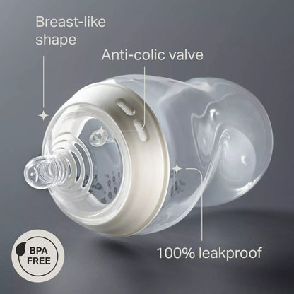 Tommee Tippee Start Slow-Flow Breast-Like Nipple Anti-Colic Baby Bottle 