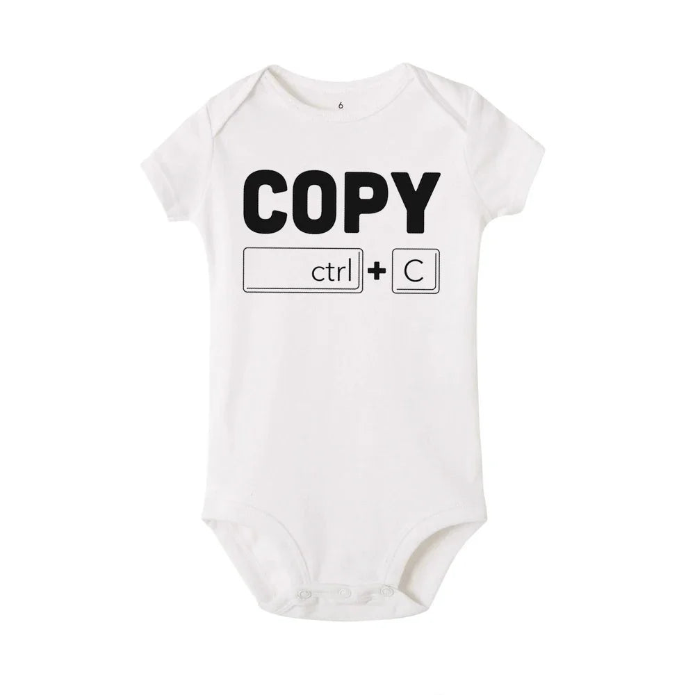 Copy Paste Twin Newborn Toddler Jumpsuit 