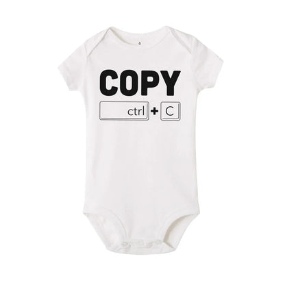 Copy Paste Twin Newborn Toddler Jumpsuit 