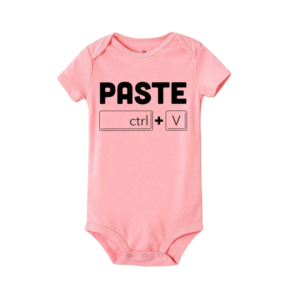 Copy Paste Twin Newborn Toddler Jumpsuit 