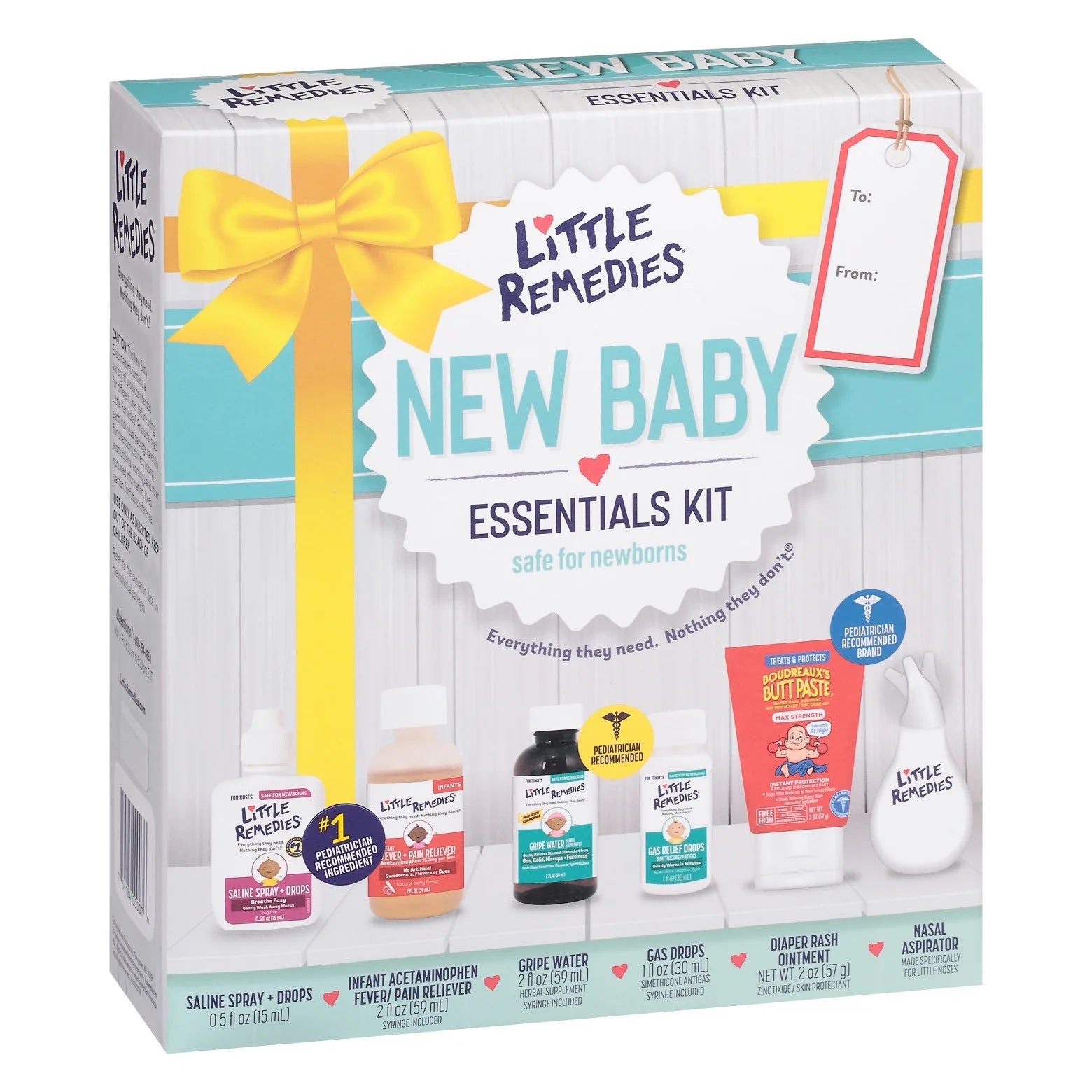 New Baby Essentials 6-Piece Kit for Infant'S Nose and Tummy Relief