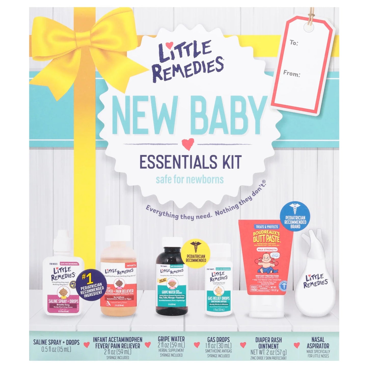 New Baby Essentials 6-Piece Kit for Infant'S Nose and Tummy Relief