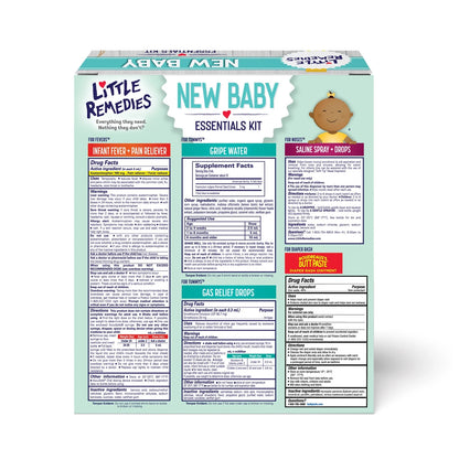 New Baby Essentials 6-Piece Kit for Infant'S Nose and Tummy Relief
