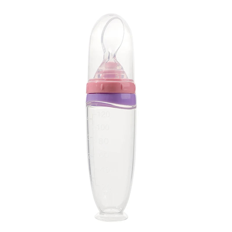 120 Ml/4Oz Infant Baby Liquid Silicone Food Squeeze Feeder