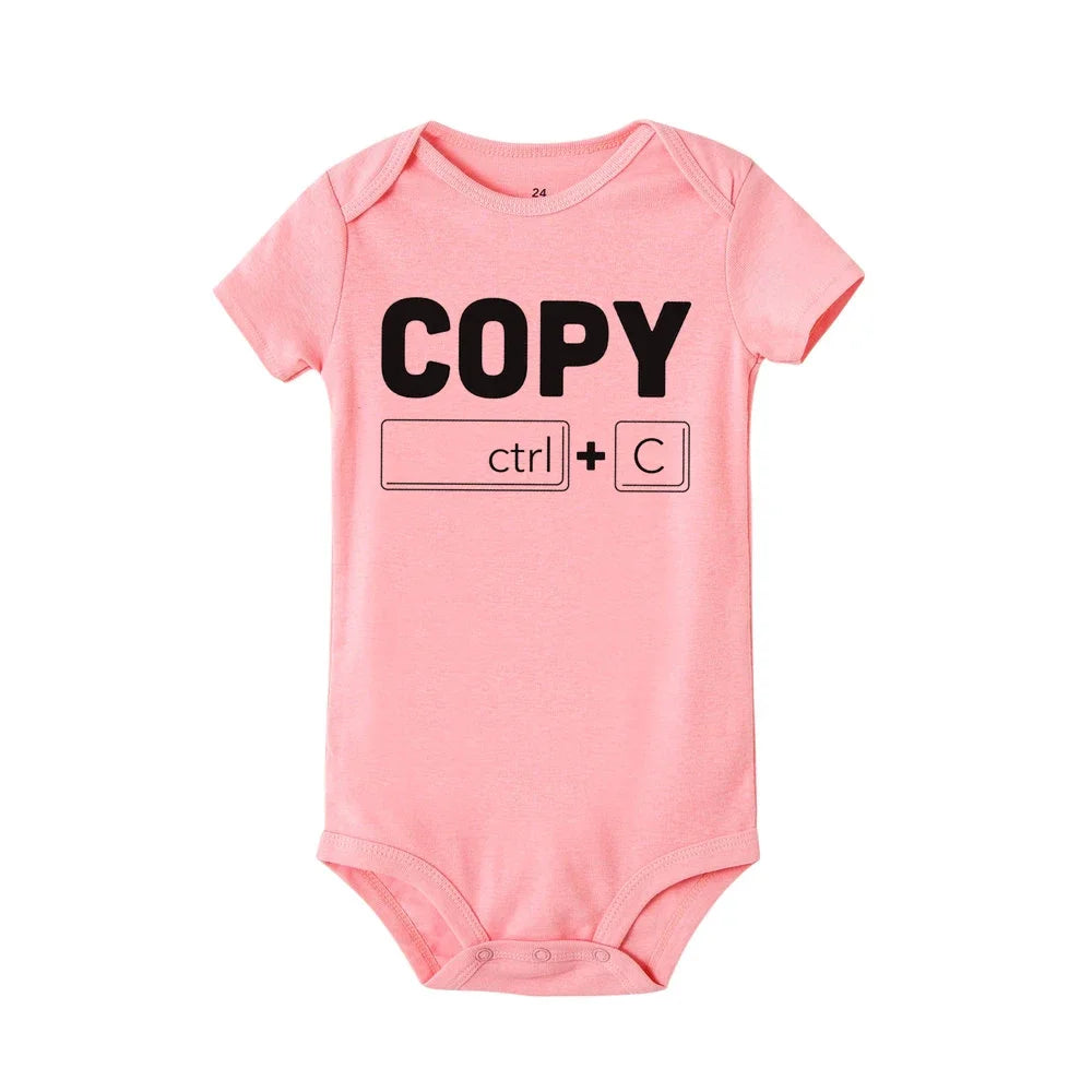 Copy Paste Twin Newborn Toddler Jumpsuit 