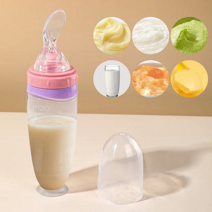 120 Ml/4Oz Infant Baby Liquid Silicone Food Squeeze Feeder