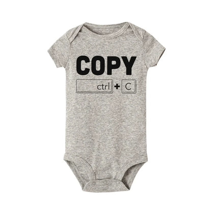 Copy Paste Twin Newborn Toddler Jumpsuit 