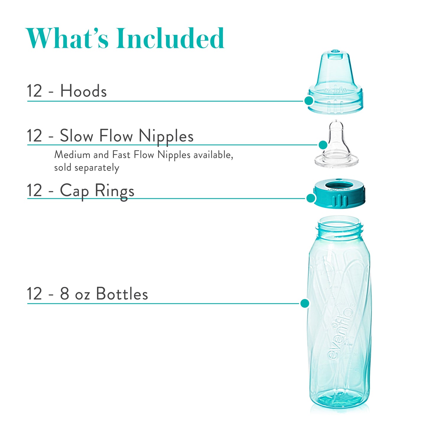 Classic Tinted Plastic and Silicone Baby Bottles 8Oz - 12 Pack