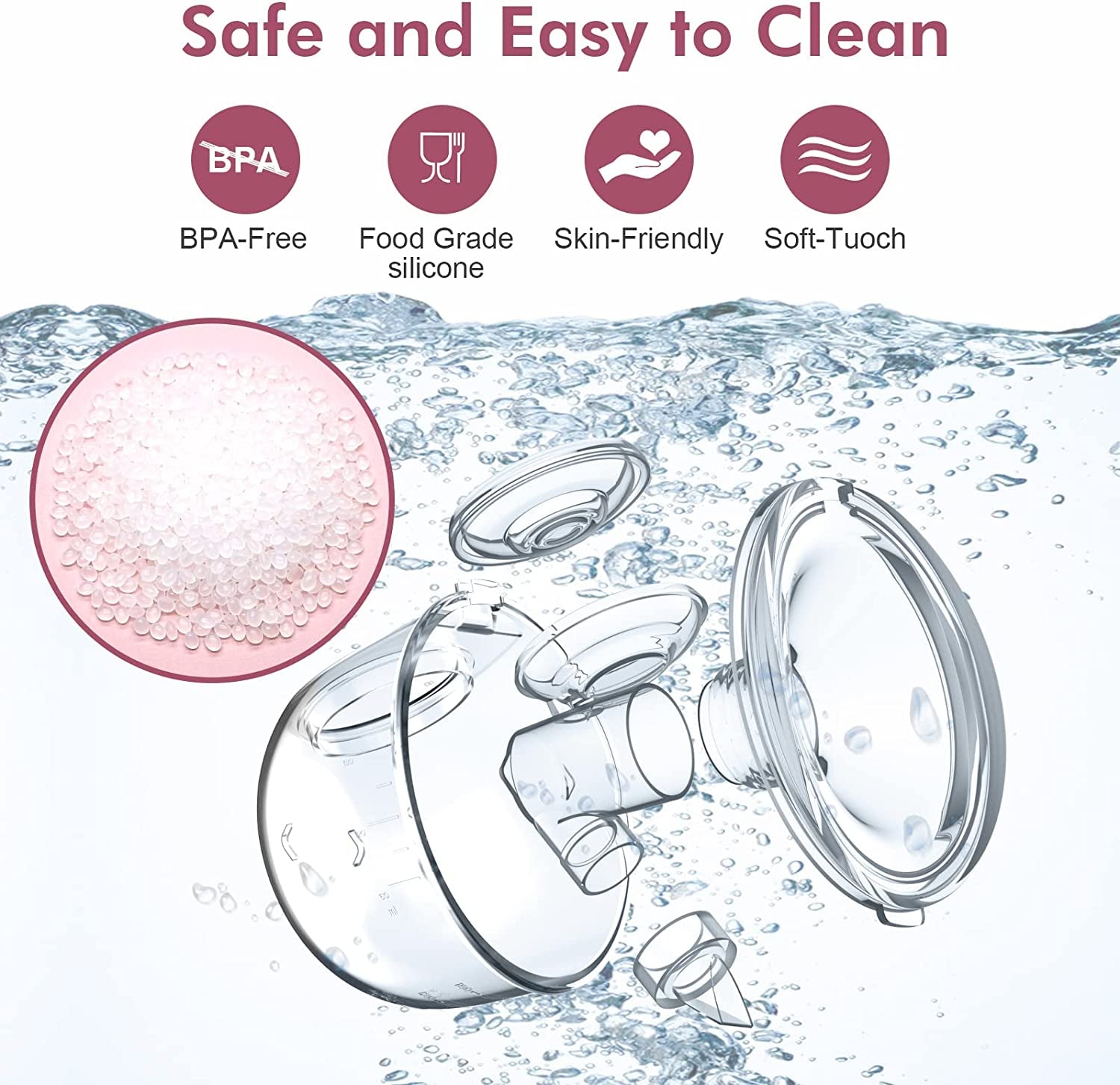Wearable Breast Pump Hands Free of Longer Battery Life & LED Display